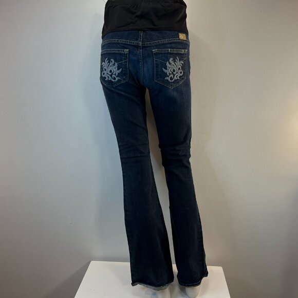 PAIGE Denim Women's Maternity Laurel Canyon Las Palmas Jean - Size 27 - Picture 6 of 7